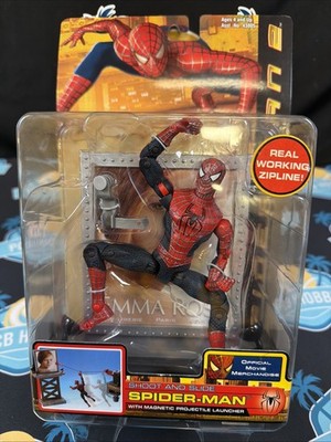 Toybiz Spider-Man 2 Movie Shoot And Slide Spiderman Action Figure