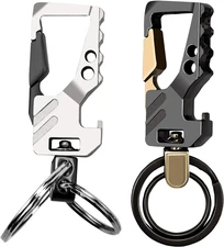2Pcs Keychains, Key Chains for Carabiner Keychain Car Key Chain Bottle Opener Ke