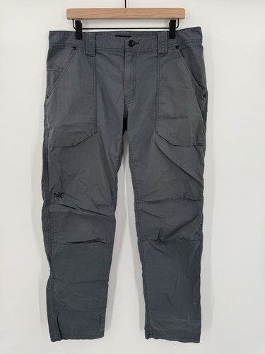 Arcteryx Pants Mens 36x34 Gray Sullivan Canvas Outdoor Hiking Technical Gorpcore