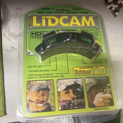 LiDCAM Hands Free Hat Mounted Digital Action Camera 1080P HD Black 8X Zoom NIP