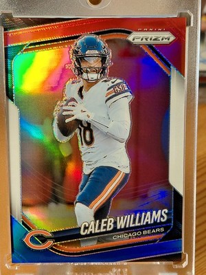 Caleb Williams 2025 Panini Prizm Football Red White Blue Prizm #124 Chicago B.