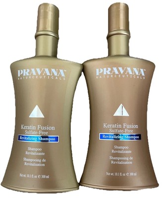 2X Pravana Keratin Fusion Revitalizing Shampoo 10.1 oz Each