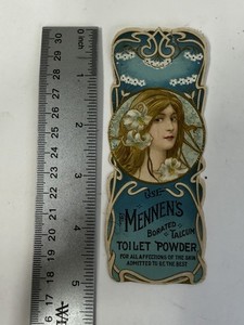 Mennen’s Borated Talcum Powder Advertising Card