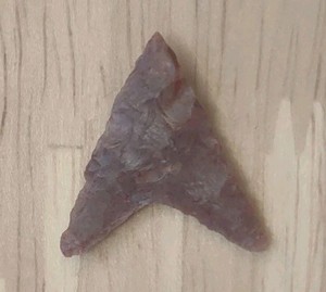 Neolithic Period Arrowhead Sahara Desert Africa Fishtail Triangular 7/8 Inch