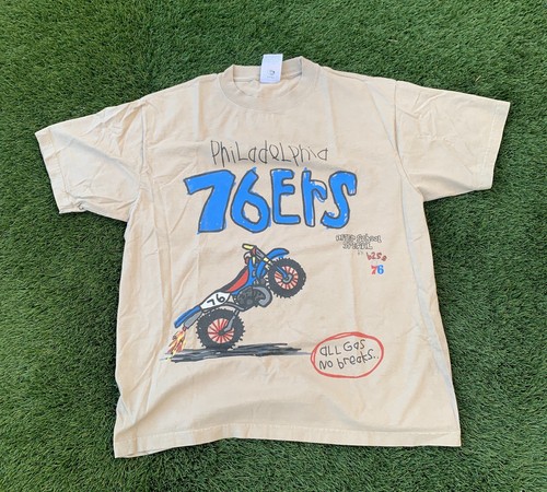Mens After School Special Philadelphia 76'ers Sixers Beige NBA Lab Tee T Shirt