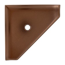 Questech 8" Corner Shower Shelf, Retrofit Tile, Geo Flatback, Copper Finish