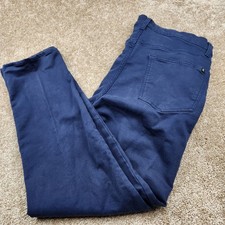 Banana Republic Men Navy Blue Chino Pants Straight Fit Size 34x30