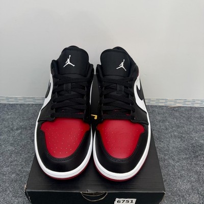 Size 9.5 - Jordan 1 Low Bred Toe for sale online | eBay