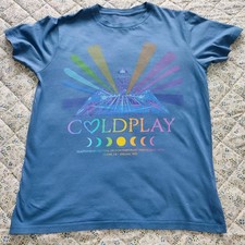 COLDPLAY   limited   rare Glastonbury T Shirt 2024 SMALL Music of the Spheres