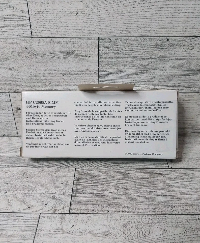 NOS Vintage Hewlett Packard HP C2065A SIMM 4 MB Memory New Sealed - Image 3 of 4