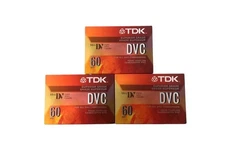 Lot of 3 TDK DVC 60 Mini DV Digital Video Superior Grade BRAND NEW SEALED