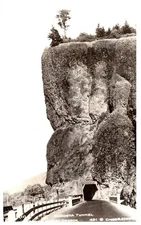 Vintage Postcard 1920s RPPC Oneonta Gorge Columbia River Highway Oregon