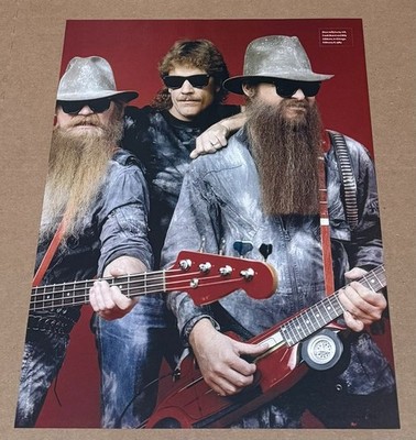 BILLY GIBBONS, DUSTY HILL & FRANK BEARD of ZZ TOP - Music Print Ad Photo - 2008