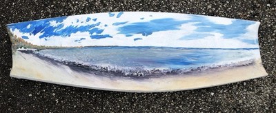 Oil painting Original: Agate State Park Great Lakes Region (repaired)