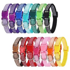 Auidy 6TXD 14pcs Puppy Collars for Litter Adjustable Whelping Puppy Collars