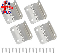 Tri Fold Hinge, Vintage Half-Surface Hinges Small Semi-Concealed Three Folding R