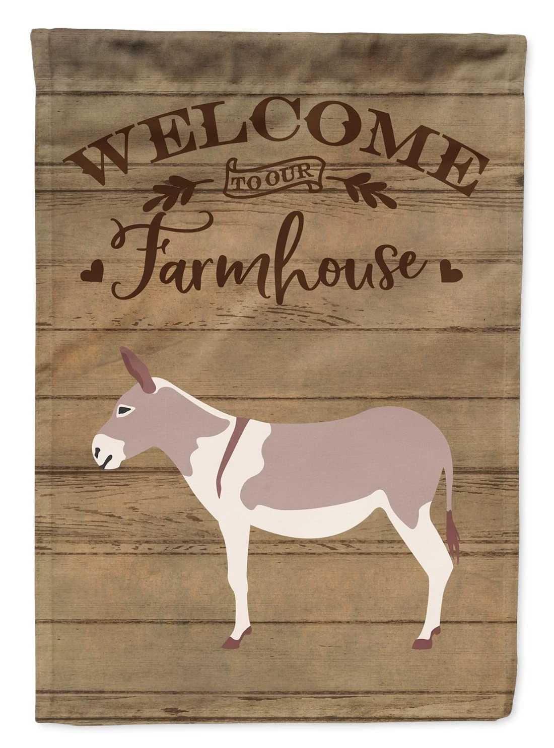 Caroline's Treasures CK6790CHF Australian Teamster Donkey Welcome House Flag image 1