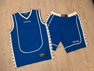 Baskettball Trikot - Spalding - Blau/Weiß - Größe M - WIE NEU
