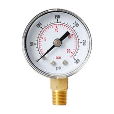 0-20bar 0-300psi Manometer Pressure Compressed Air Manometer