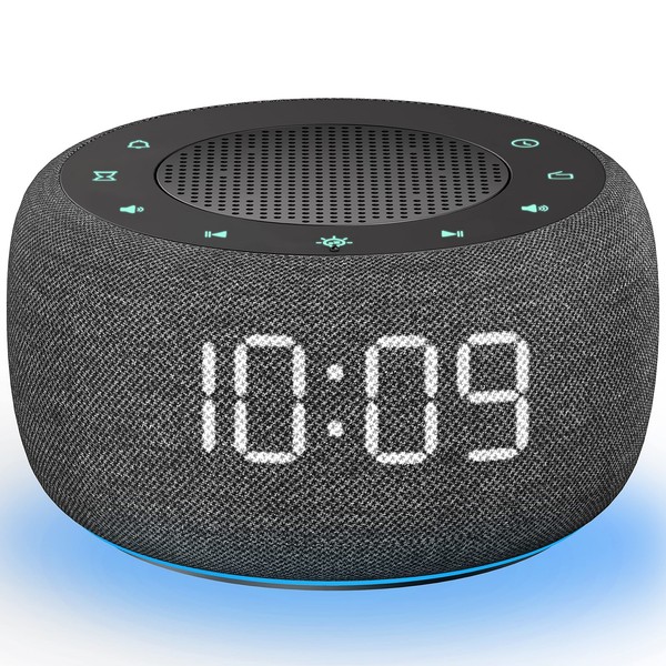 Buffbee Digitaler Radiowecker 9,5X6Cm Holzkohle 4 WecktöNe Hifi Lautsprecher-image