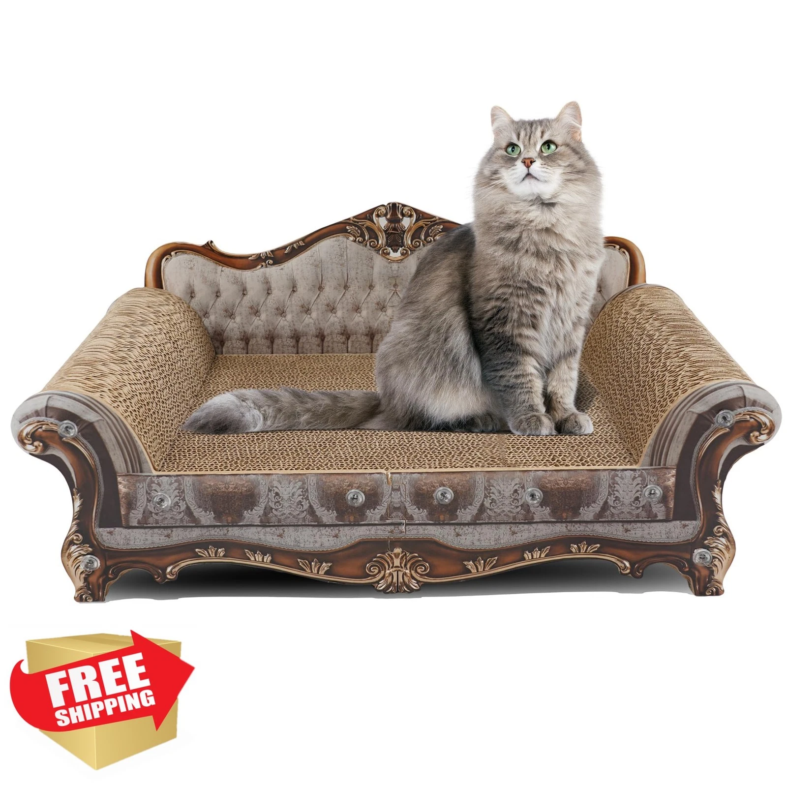 COOZMENT Sofa Scratching Couch Silver 23"