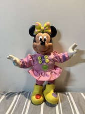 Vintage Minnie Mouse Plush Musical Doll 1990 Mattel Disney Collectible Toy
