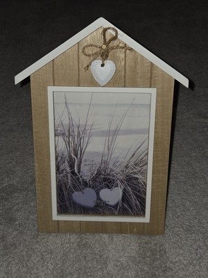 Beach Hut Liebe Herz Fotorahmen 5'' x 7''