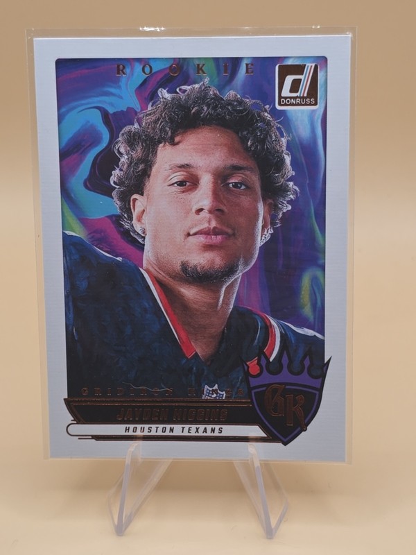 2025 Panini Donruss Jayden Higgins Rookie Gridiron Kings Texans #RGK-JHS