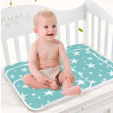 Baby Travel Nappy Diaper Changing Mat Pad Washable Cotton Diaper Pad 50x70cm
