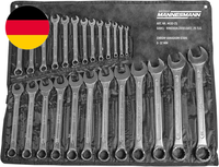 Mannesmann BrüDer Gabel-RingschlüSselsatz 25-Tlg., Aus Chrom-Vanadium, Verchromt