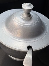 Vintage 1973 Wilton Armetale Soup Tureen with Lid & Ladle Pewter Made in USA