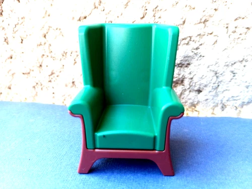 Playmobil Western @Furniture Belle Epoque green armchair with ears living/bedroom