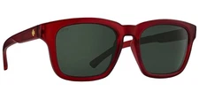 Spy Optics Saxony Matte Translucent Sienna Red Square Sunglasses - 6700000000221