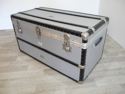 Selten Rimowa Koffer XL Aluminium Überseekoffer Reisetruhe Schrankkoffer Truhe B