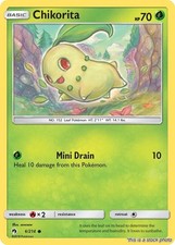 Pokemon | Chikorita (6) [SM8 - 6/214] NM