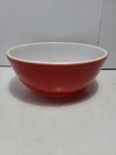 Pyrex 404 Red Mixing Bowl 4 Qt 10.5" Nice Condition