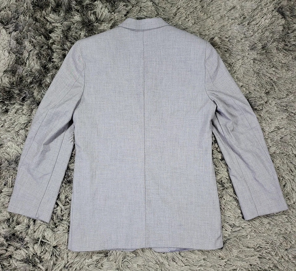 Chaps Blazer Niños 18 Regular Gris Abrigo Deportivo Traje Chaqueta Dos Botones Calce Clásico Foto 3 de 4