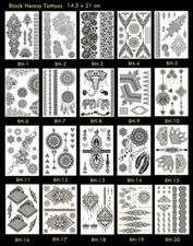 Temporary tatoo Removable Mehndi Tattoo Stickers Henna Body Art Waterproof uk