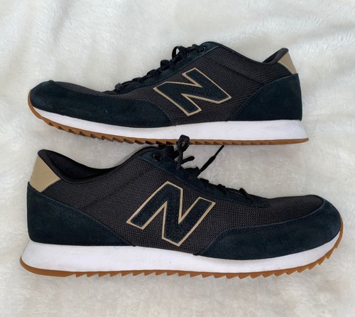 NEW BALANCE 501 MENS BLACK SHOES SIZE 