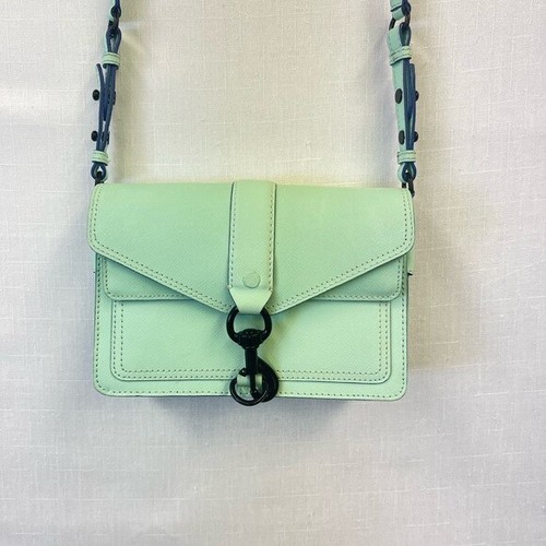 Rebecca Minkoff Crossbody - Mintgrün, Blauer Besatz Neu ohne Etikett - Bild 13 von 13