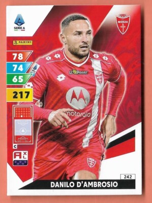 PANINI FOOTBALLERS ADRENALYN 2024-25 2025 CARD N.242 Danilo D'Ambrosio Monza