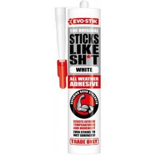 Evo Stik Sticks Like Sh*T Adhesive All Weather Adhesive 290ml -White