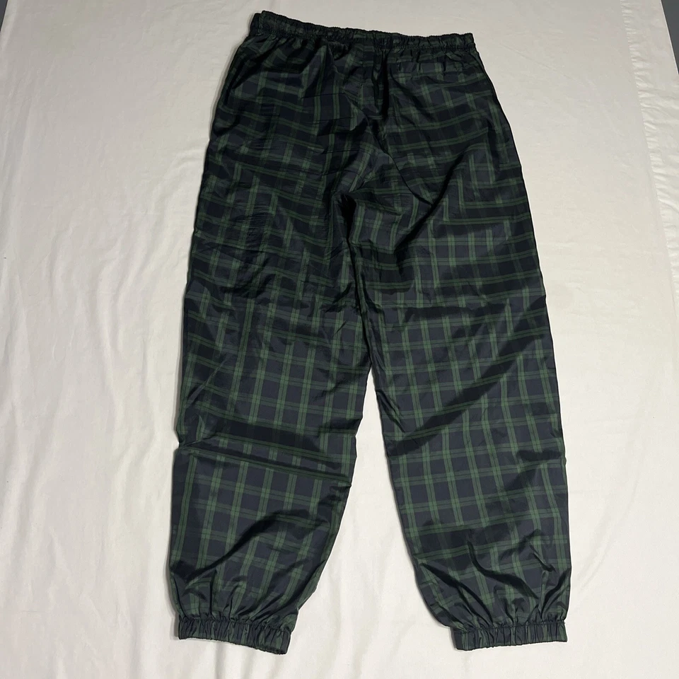 Pantalones de atletismo Tommy Hilfiger de colección para hombre talla XL cortavientos verde a cuadros años 90 Foto 2 de 4