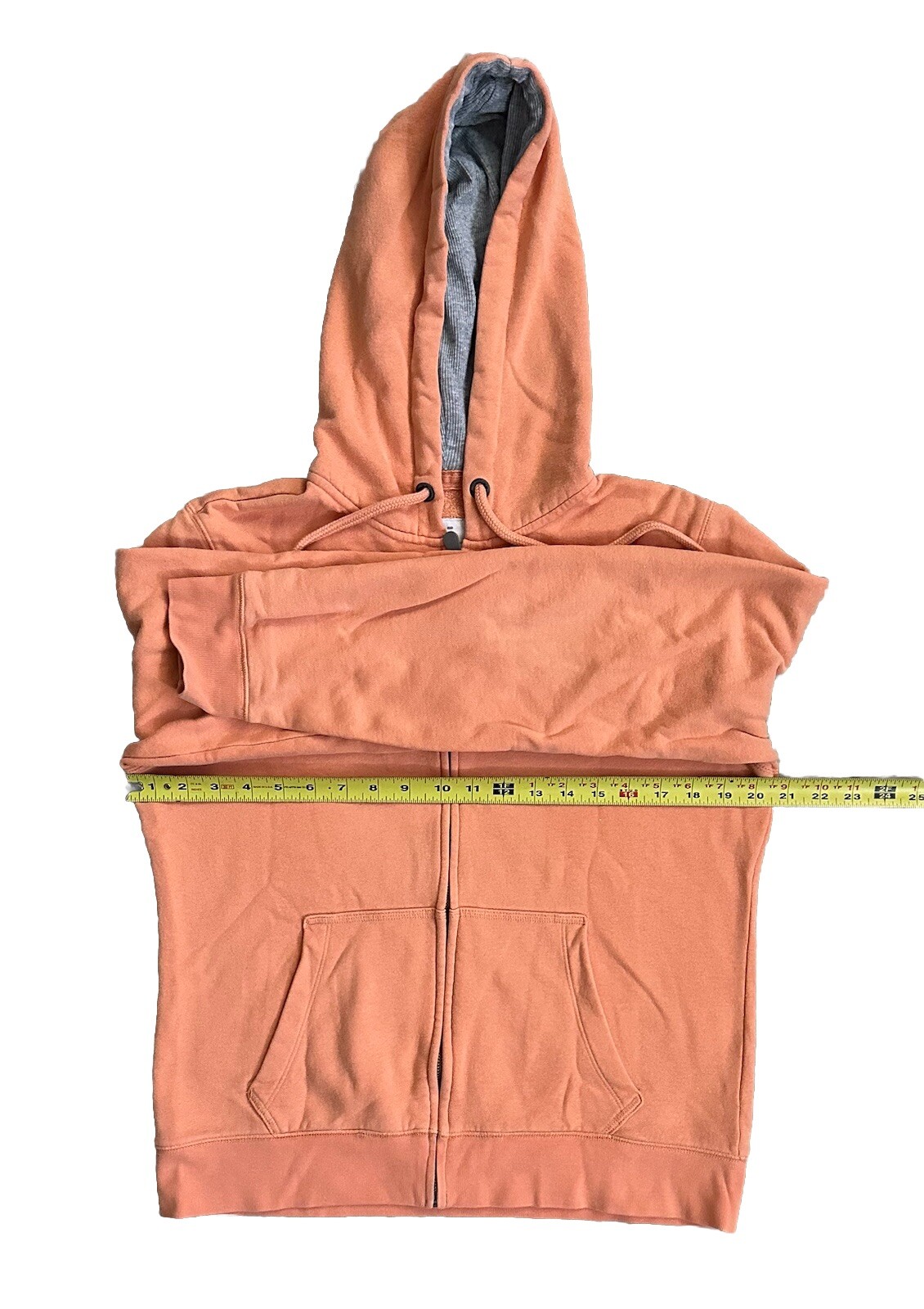 Aeropostale Women’s Orange Solid Pullover Hoodie … - image 3
