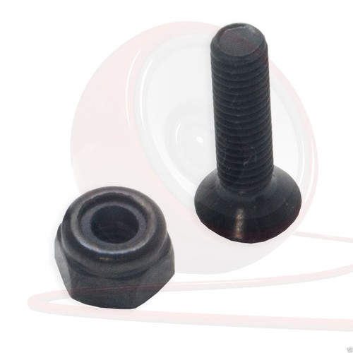 Black M3x12mm Long Screw & Nut, Neutrik D-Type Chassis Panel Mount. (10 Pack) - 第 1/2 張圖片