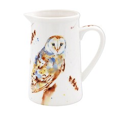 Country Life Owl Decorative 500ml Jug Water Pitcher Versatile Flower Vase Type