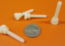 Nylon Plastic Thumb Screw, 10-24 x 1.0" Length, 21/64" Shoulder Dia, 50 Pc
