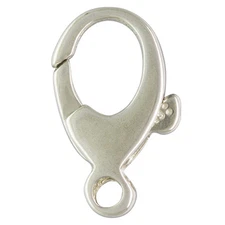 Sterling Silver Lobster Clasp, Large Balloon Clasp, Oval Cast Catch, 13.5mm, 1pc