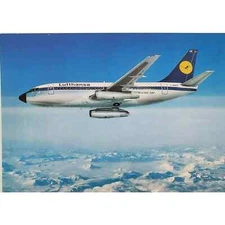 Jet Airplane Lufthansa Boeing 737 City Jet In Flight D-ABCE Postcard