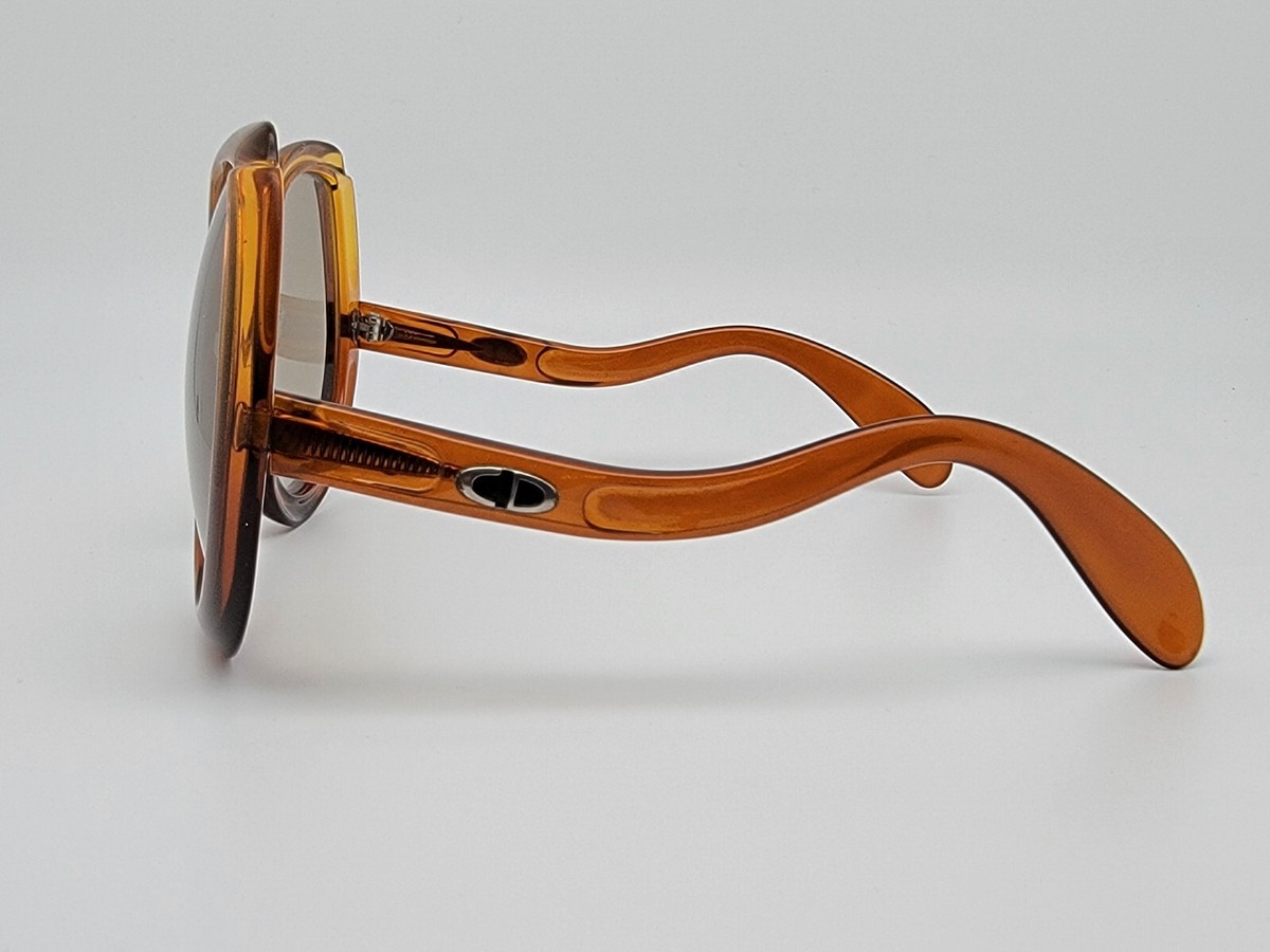Christian Dior D11 Yellow Gradient Frame Grey Lens Vintage 